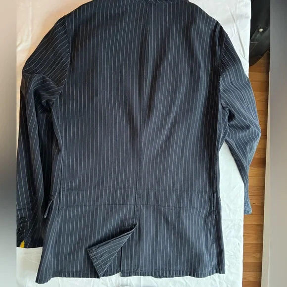 Rugby Ralph Lauren Navy Pinstripe Blazer - Picture 6 of 8